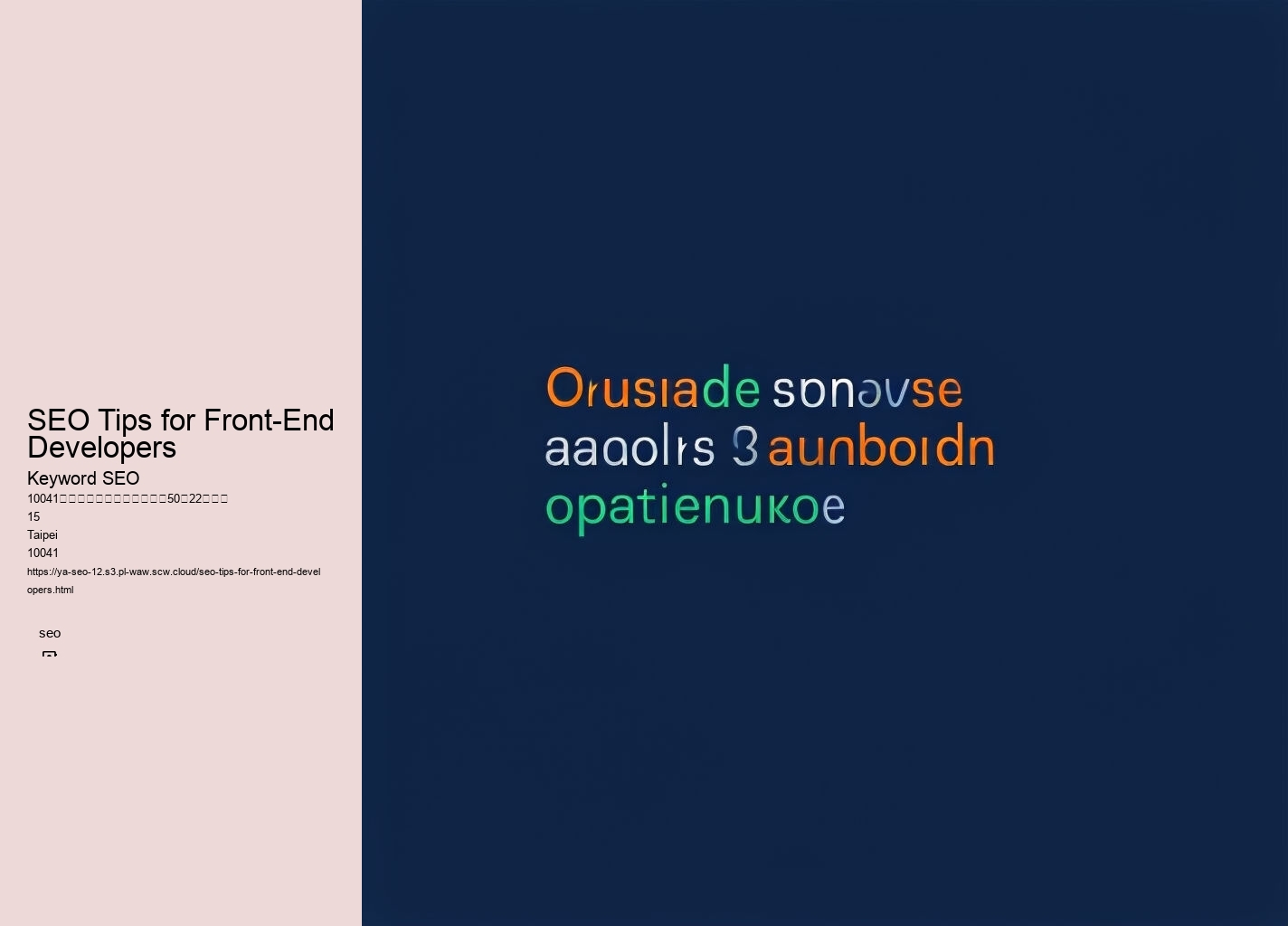 SEO Tips for Front-End Developers